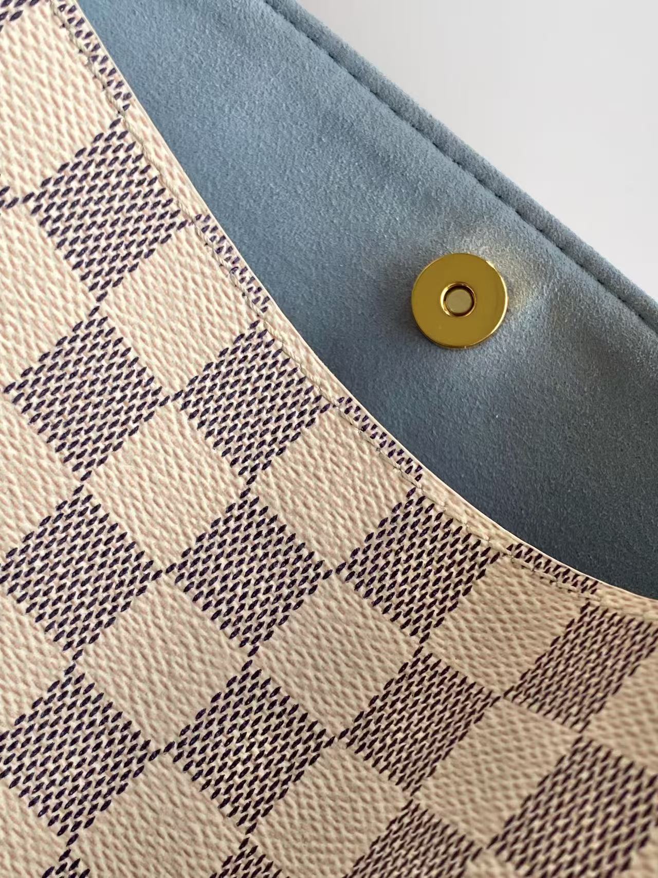 Louis Vuitton 款号：N40855白格 带163芯片