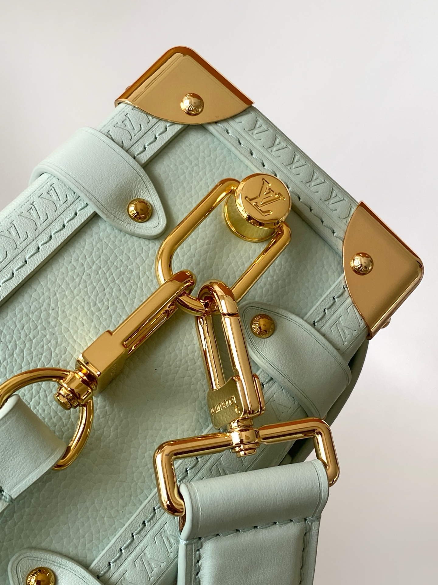 Louis Vuitton M27438米白 M28333红色 M27449浅绿 动态163 本款 Side Trunk 小号手袋出自 LV Confetti 系列