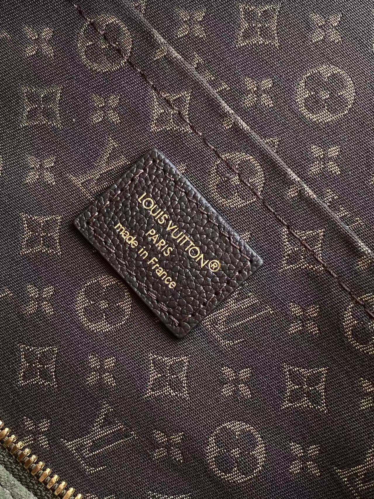 Louis Vuitton Green Monogram-Trim Hobo Bag