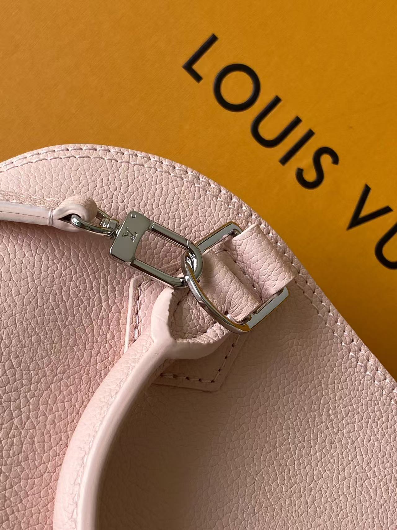 Pink Studded Chain Top-Handle Bag
