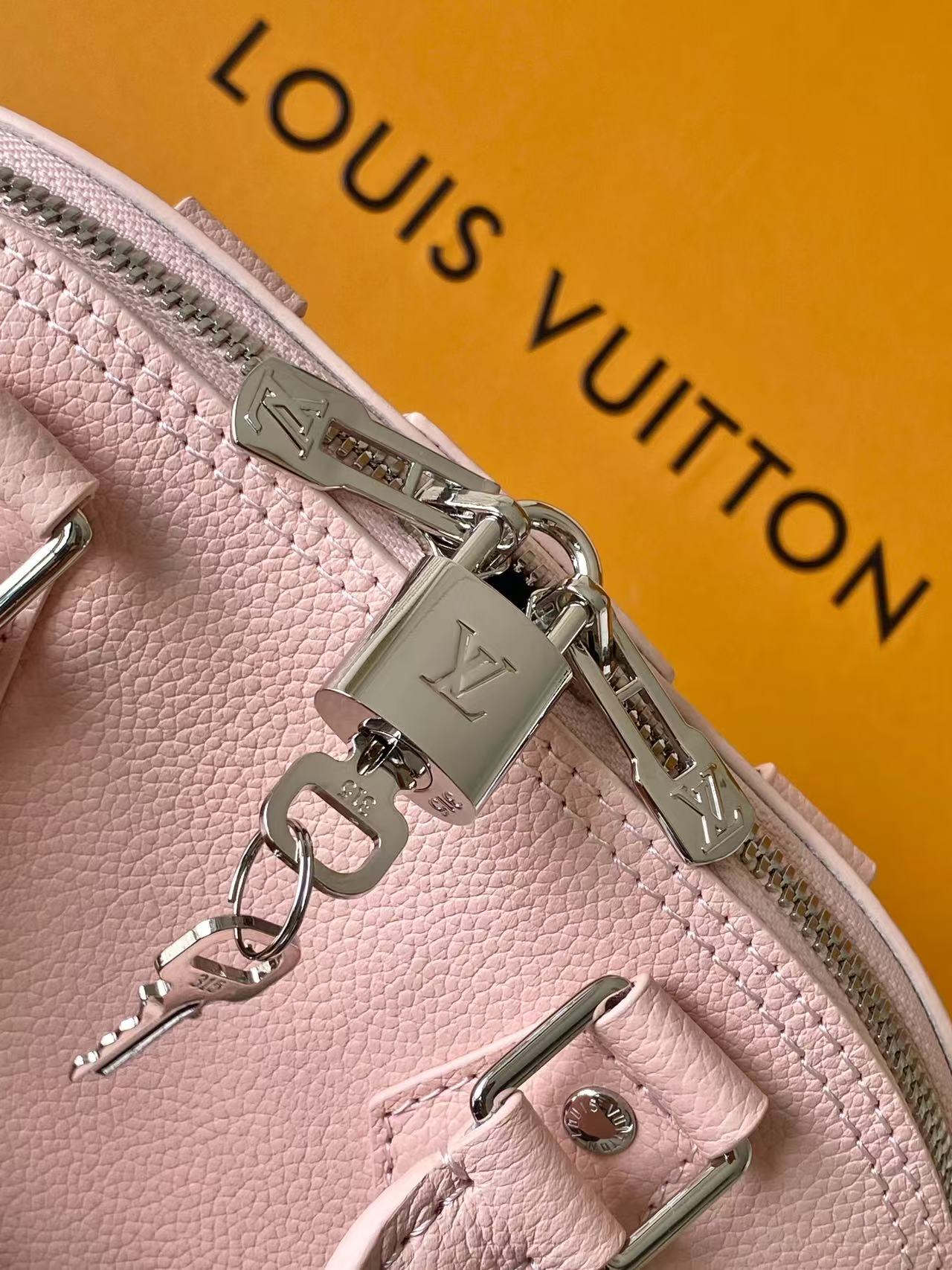 Pink Studded Chain Top-Handle Bag