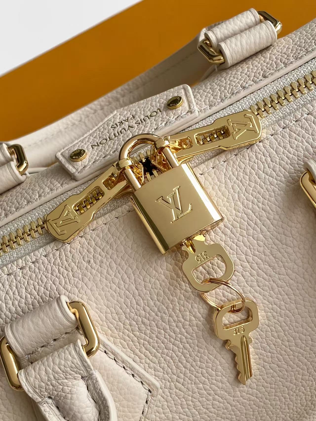 LOUIS VUITTON Almond Speedy Trunk Twenty