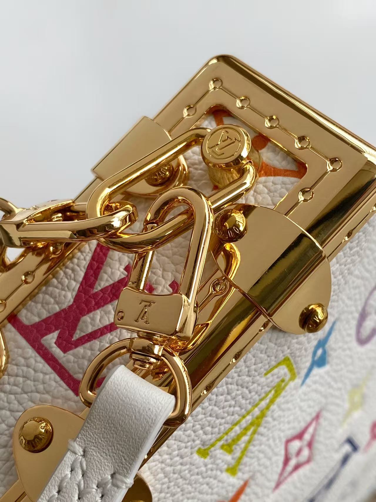 LV Soft trunk-inspired handbag with chain strap