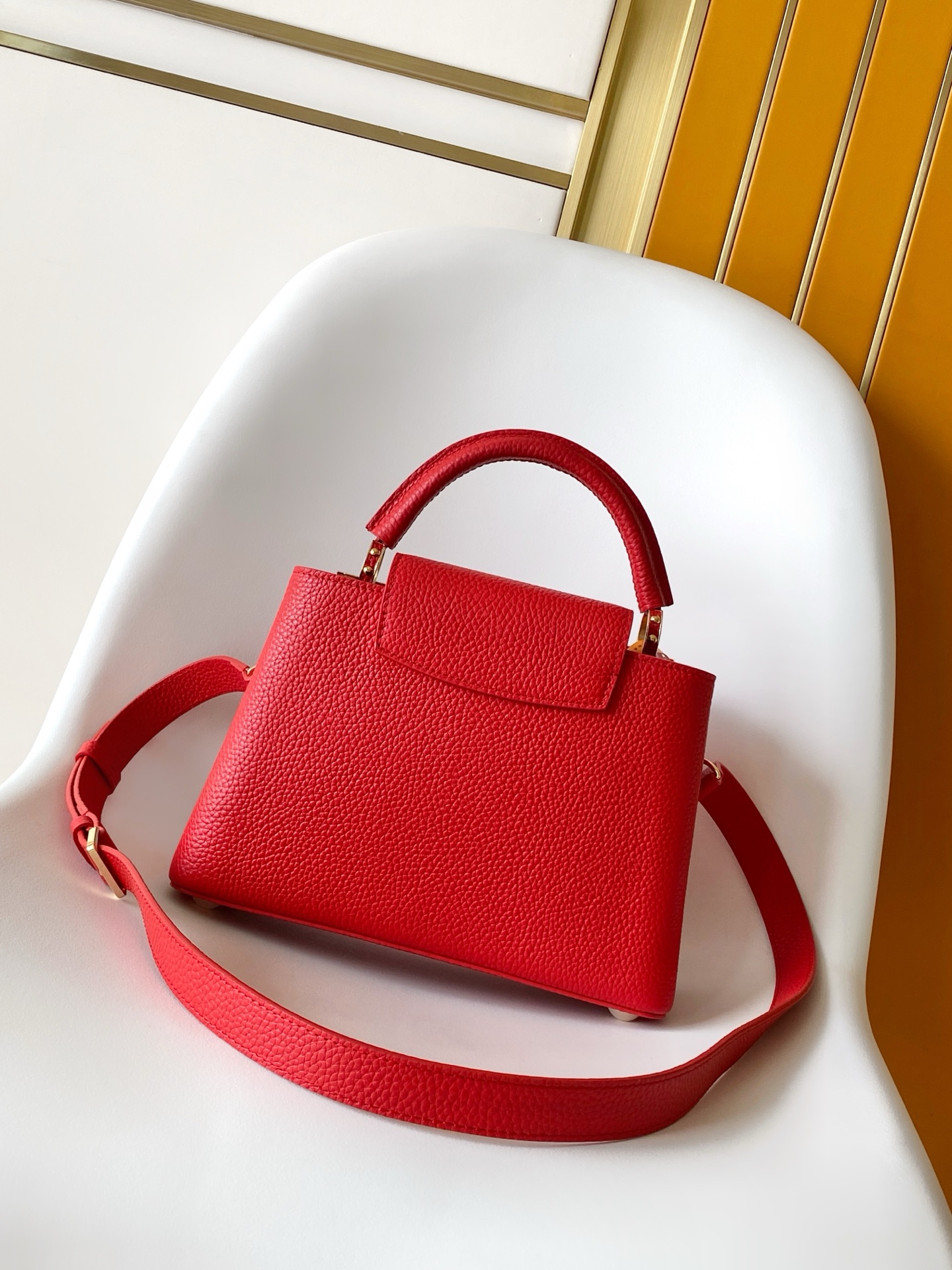 LV Capucines BB Taurillon leather top-handle bag