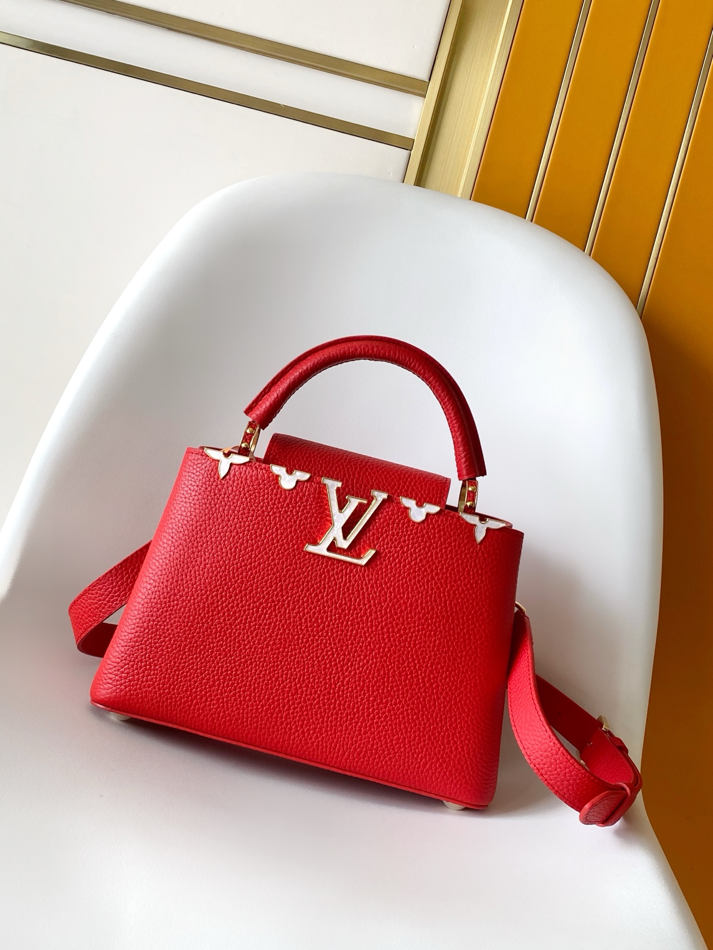 LV Capucines BB Taurillon leather top-handle bag