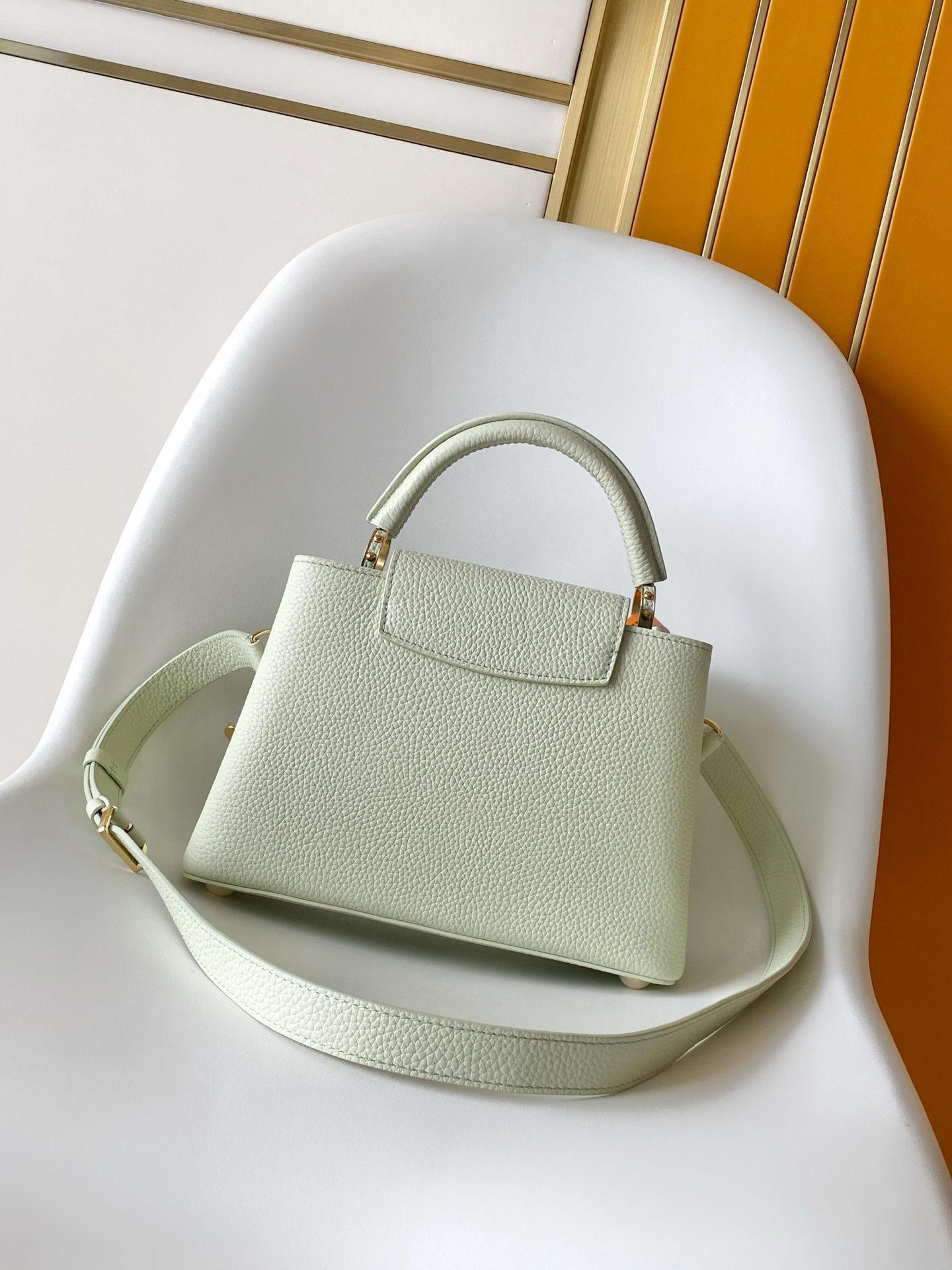 LOUIS VUITTON Minty Capucines Mini Flowergram