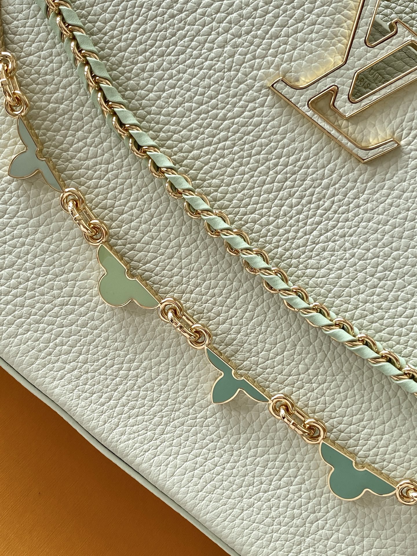 LOUIS VUITTON Minty Capucines Mini Flowergram