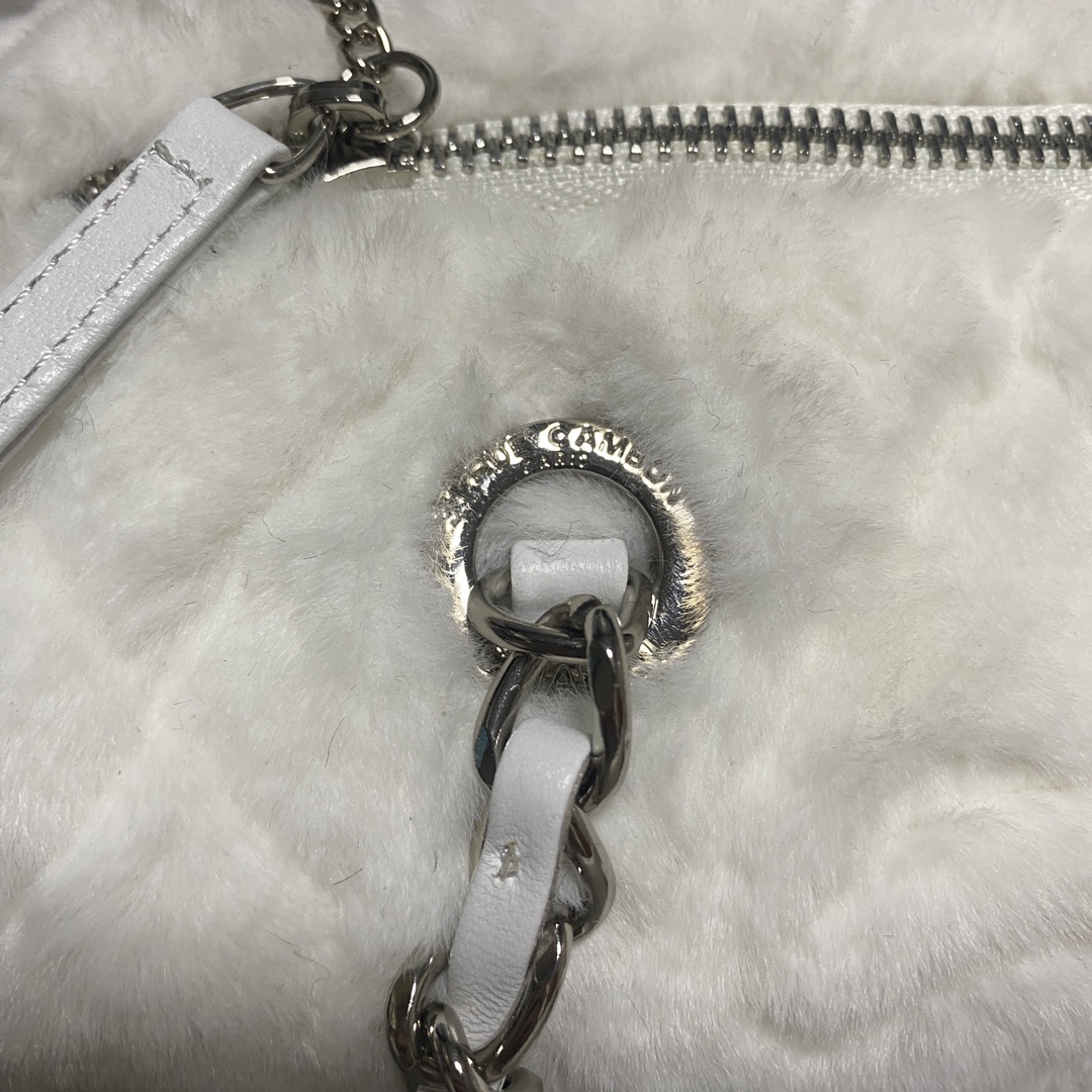 现货Chanel23C秋冬羊毛新款保龄球包Furbagblingbling的可肩背可斜挎太喜欢了公主般的