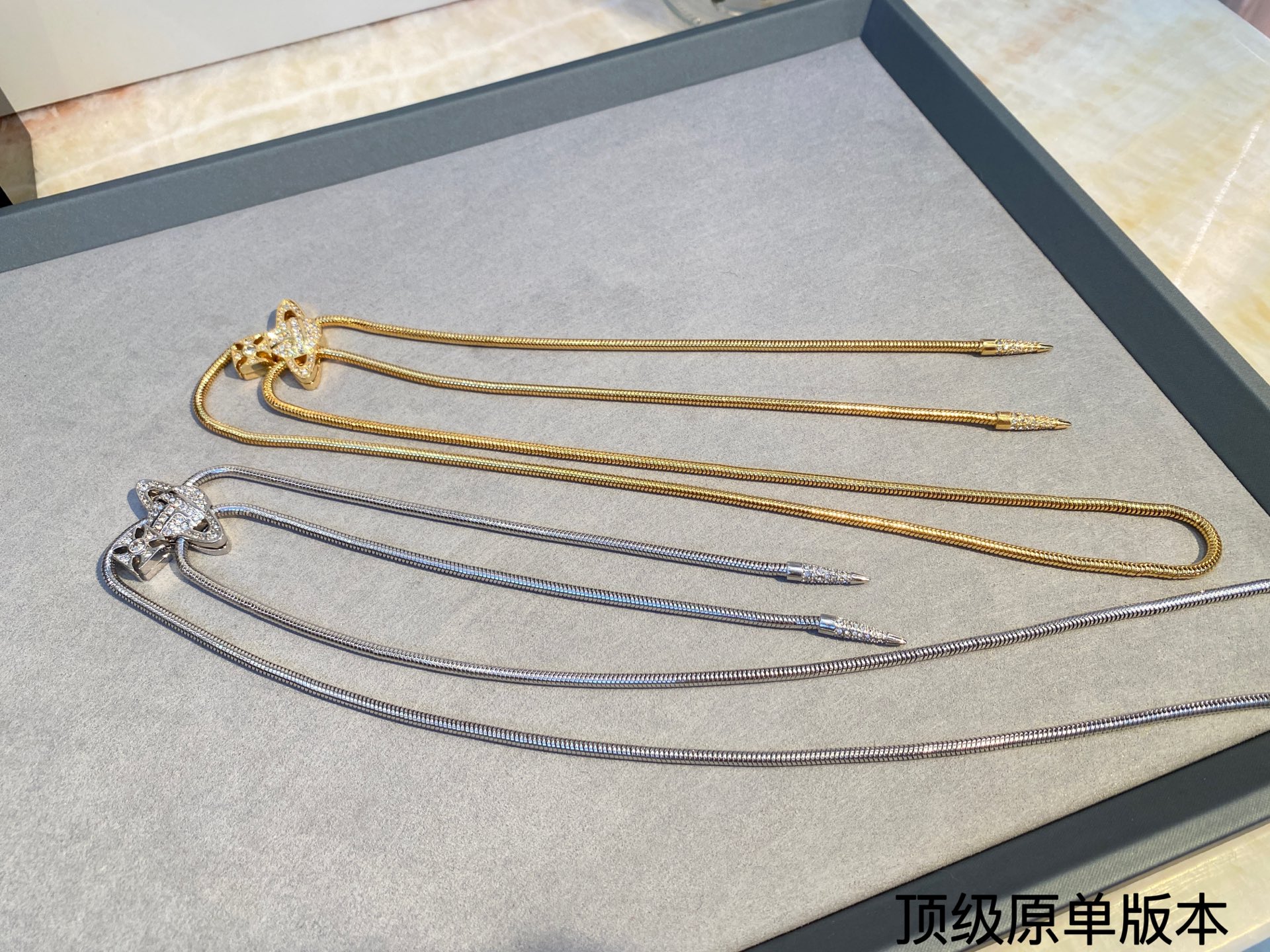 💋 西太后长款结土星磁吸 高级感宴会性感优雅百搭链