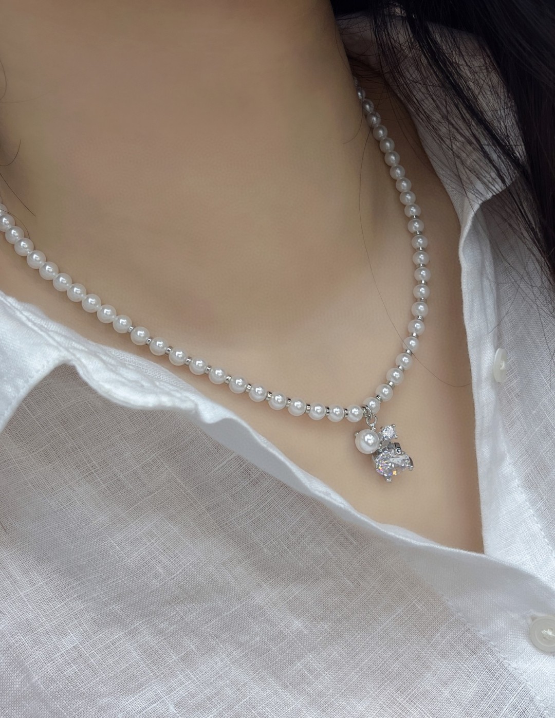 Celine Moon Phase Necklace: Celestial Motif with Crystal Accents 16 a1713082063569 2213