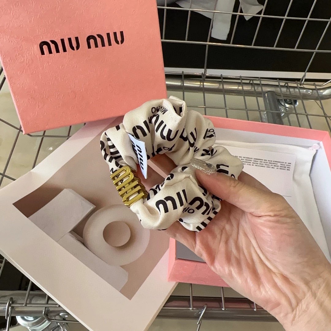 Miu Miu Ribbon-Knot Hair Tie: Double-Sided Satin with Hidden Elastic Core 9 a1715491415127 7832