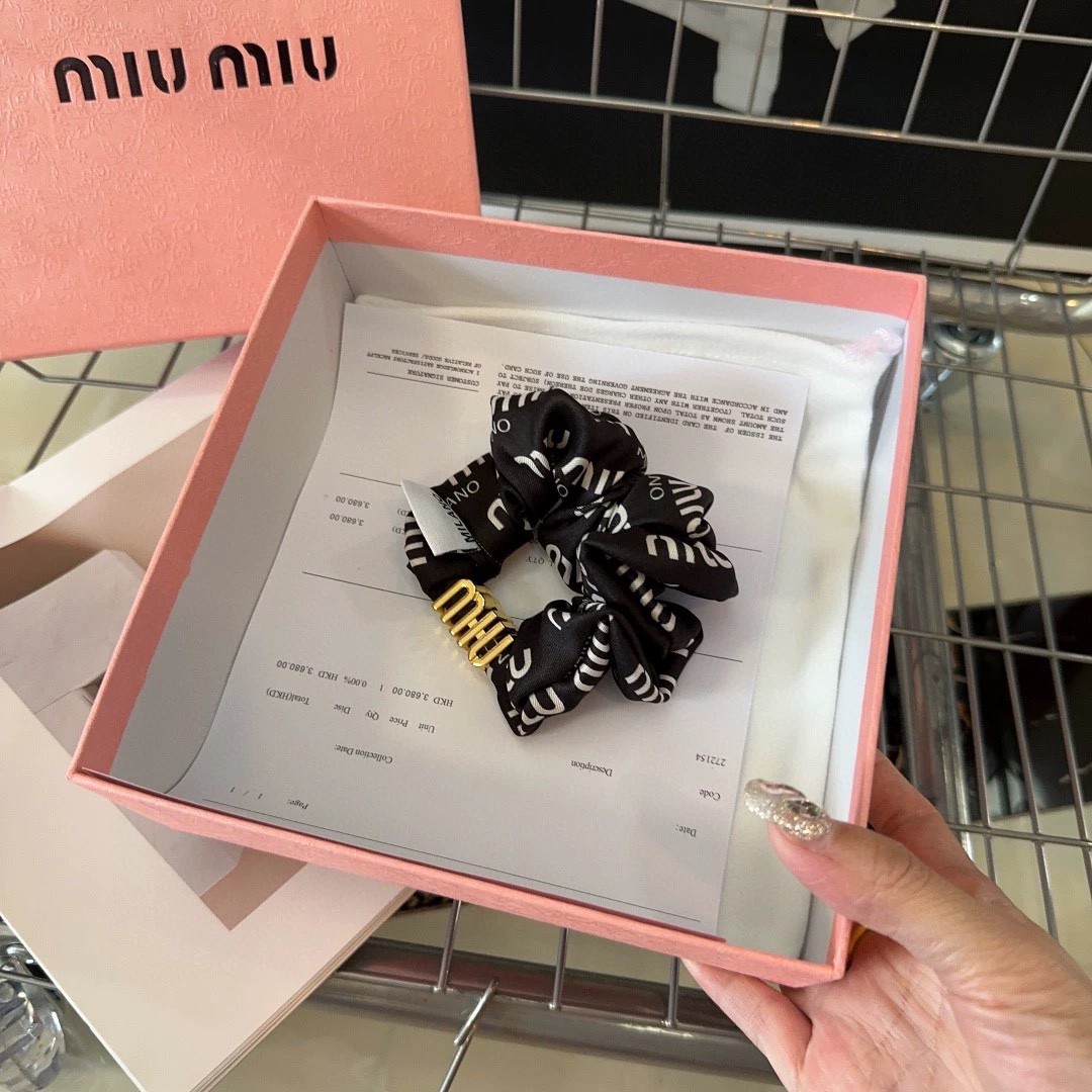 Miu Miu Ribbon-Knot Hair Tie: Double-Sided Satin with Hidden Elastic Core 12 a1715491415130 1620