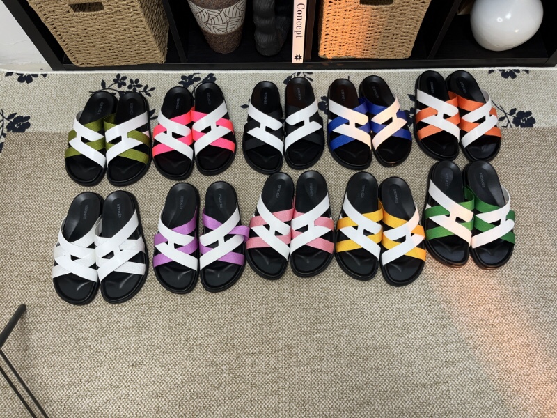 NO:274846,Hermes men's Kazimir slippers - top quality woven decoration Ruo and calfskin functional sandals, with the interwoven upper inspired by the iconic 