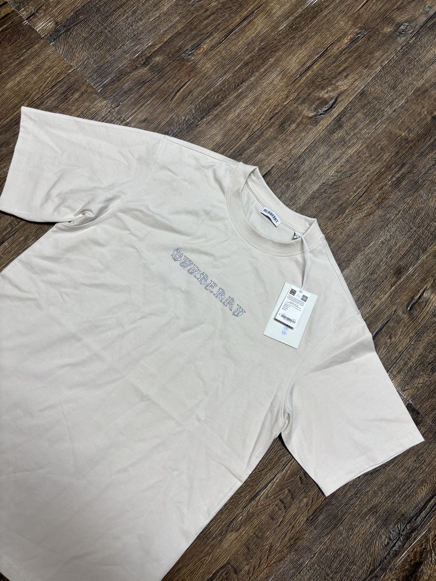 Burberry Men's Beige Cotton T-Shirt with Paisley Logo - Classic Fit 5 i1740811288293 7671 0 3