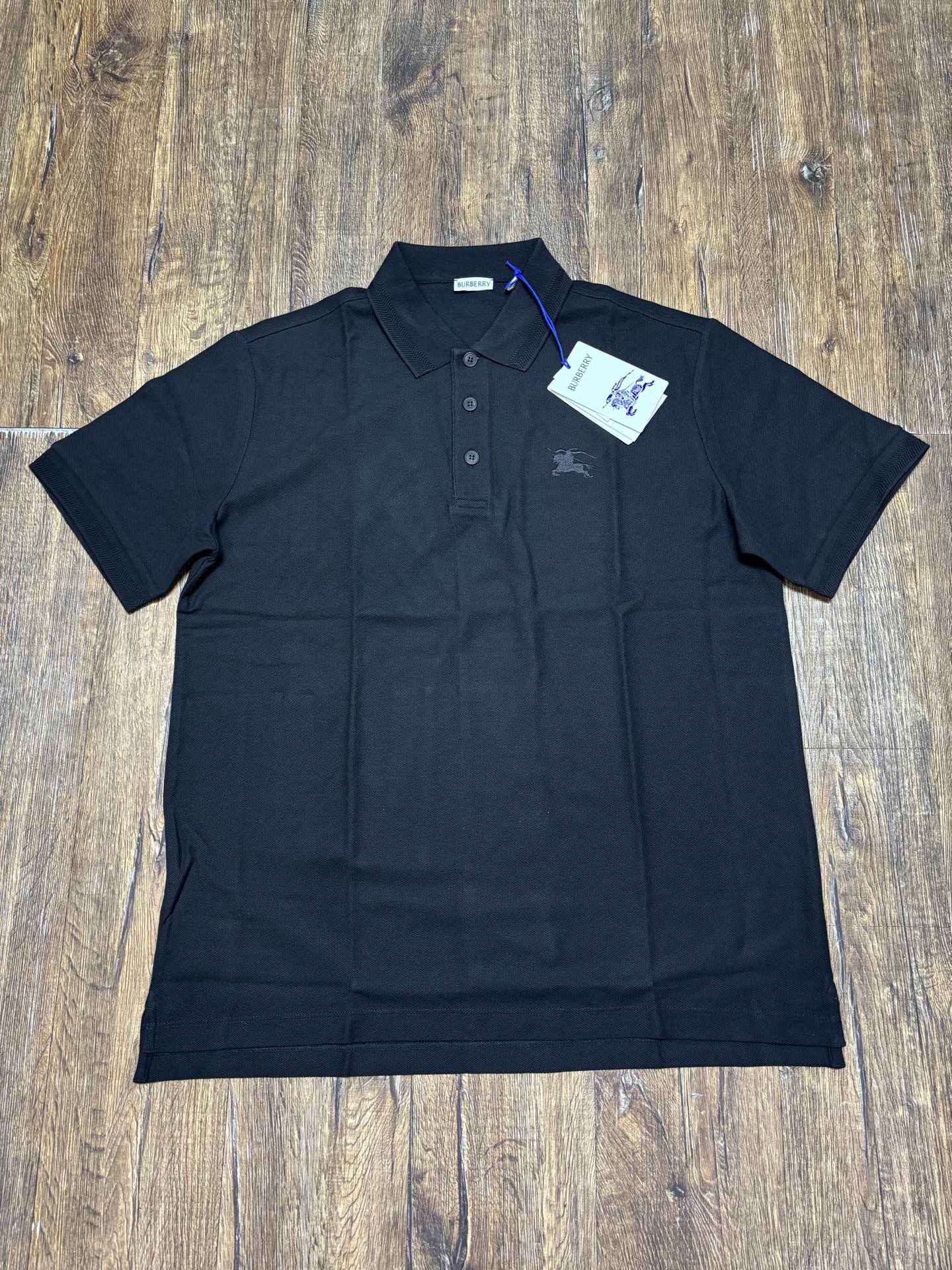 Burberry Men's Black Cotton Piqué Polo Shirt with Embroidered Horseferry Logo 3 i1747125204485 2814 0 2