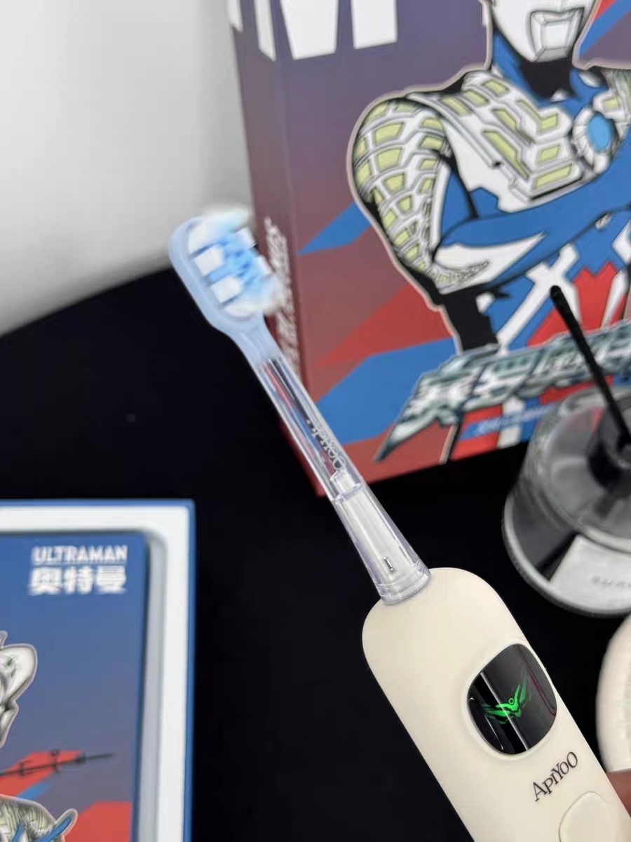 谁会拒绝每天早晚和奥特曼一起战斗！
智能三档模式+30秒换区提醒
适合各个年龄阶段～
让小孩哥分分钟爱上刷牙