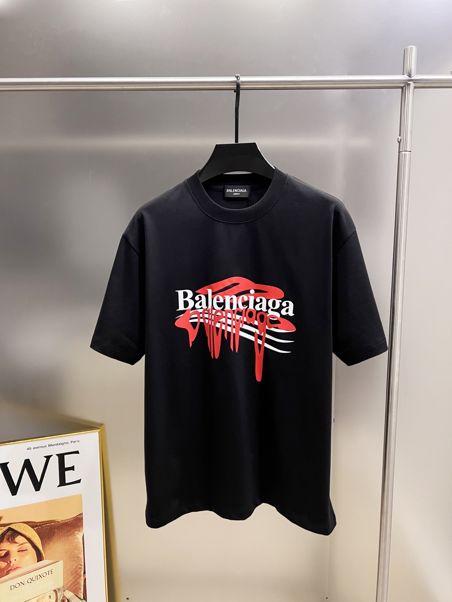 Balenciaga 2025 Spring/Summer Graphic Print T-Shirt - Unisex, Comfortable Fit
