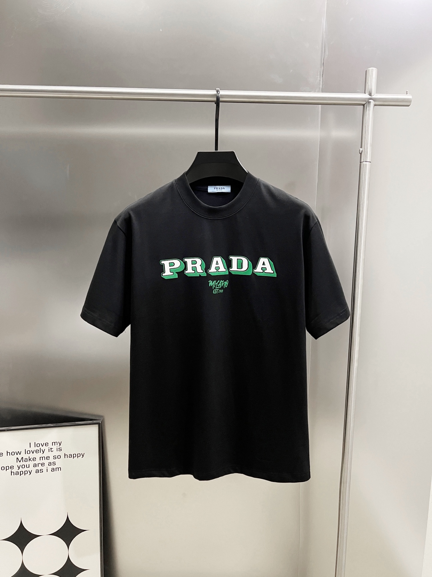 Prada 2025 Spring/Summer Unisex Short Sleeve T-Shirt with 3D Logo