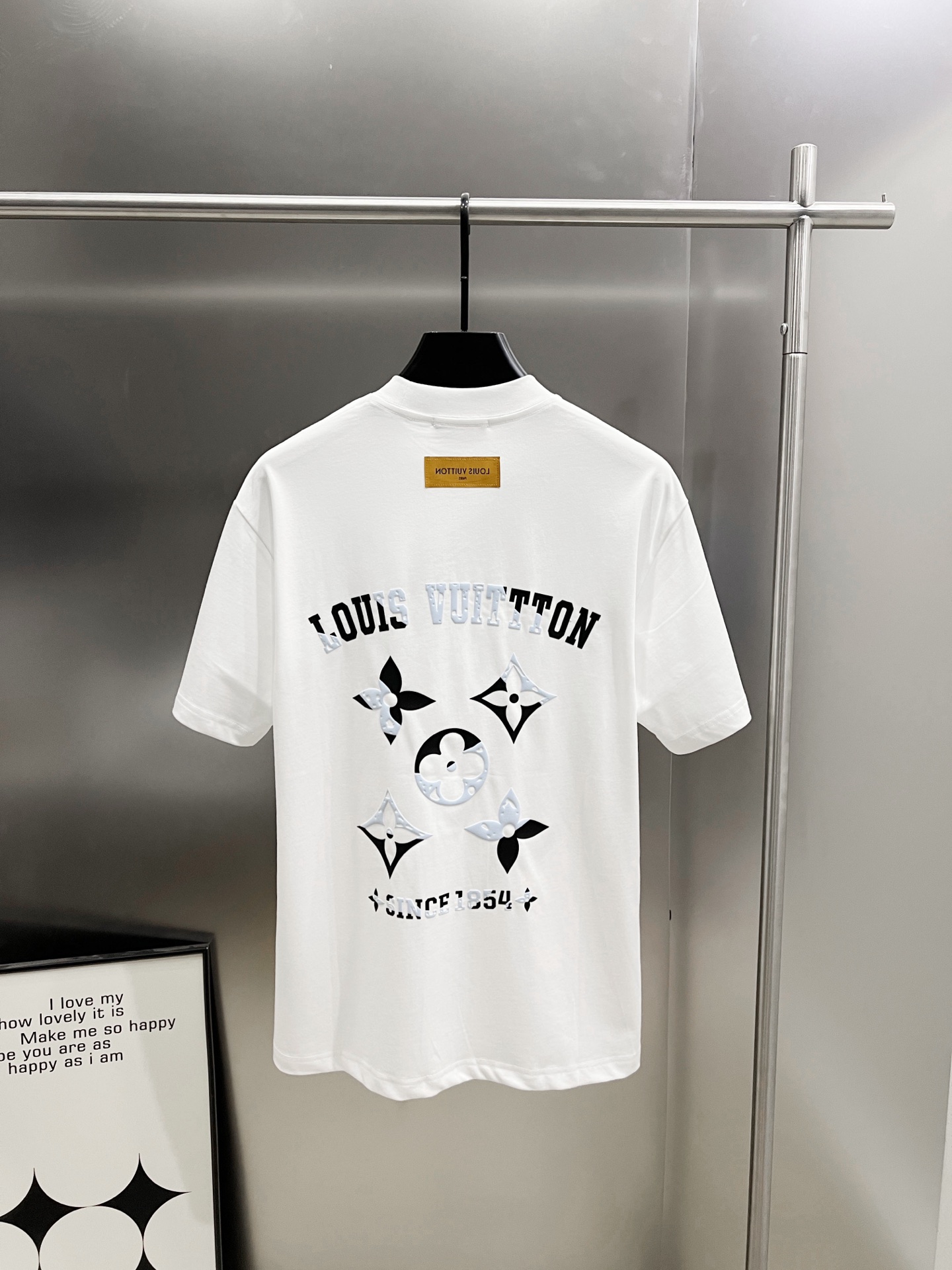 Louis Vuitton 2025 Spring/Summer White Cotton Short Sleeve T-Shirt