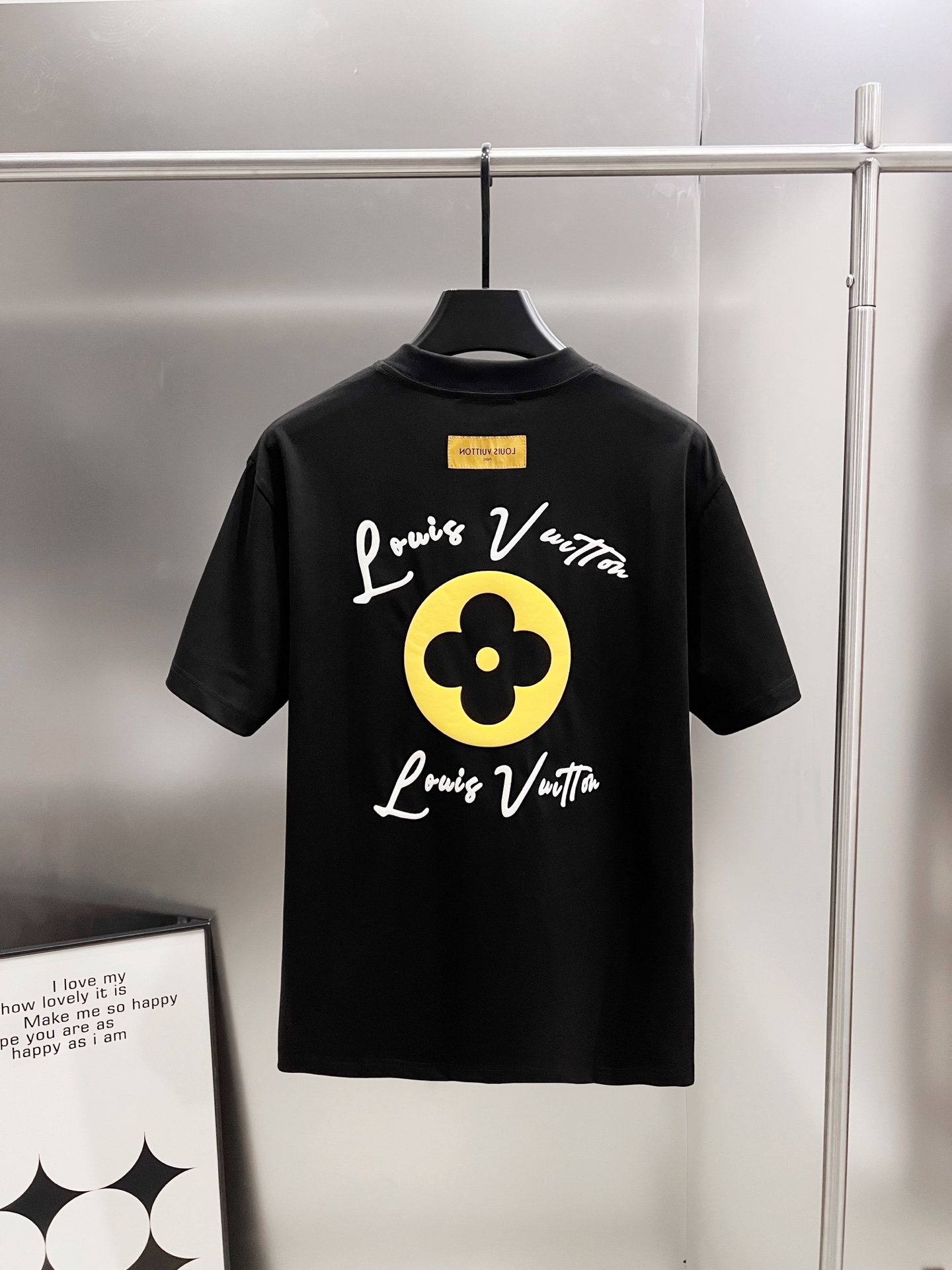 Louis Vuitton 2025 Spring/Summer Black Cotton Blend Graphic T-Shirt