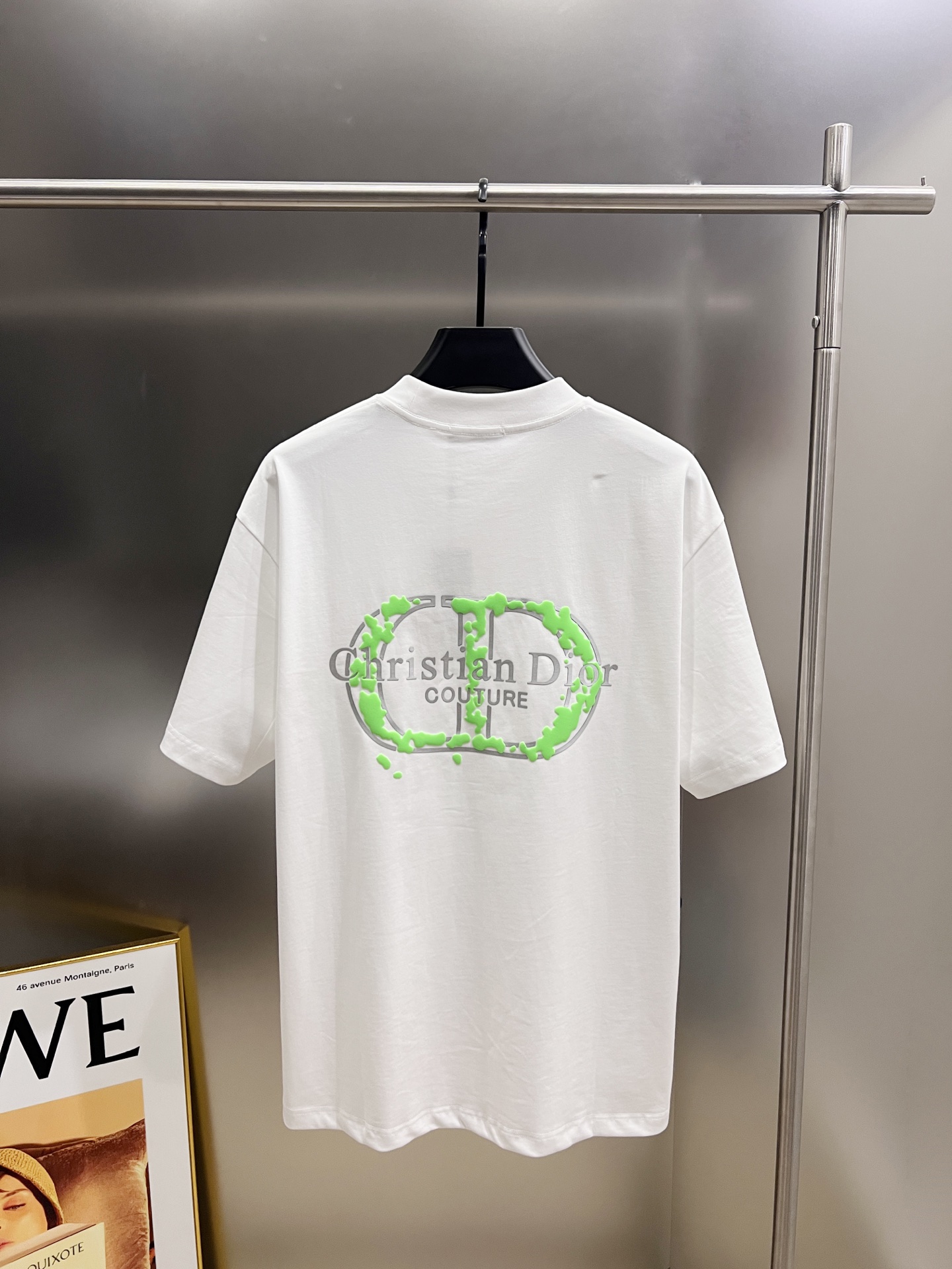 Dior 2025 Classic Logo T-Shirt, Unisex Cotton Tee, Casual Short Sleeve Top