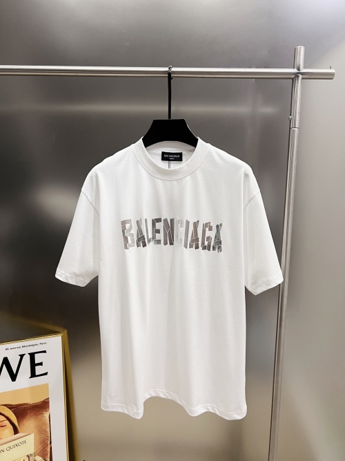 Balenciaga 2025 F/W Laser Logo Tee - Unisex Relaxed Fit, Classic Style 1 Balenciaga 2025 F/W Laser Logo Tee - Unisex Relaxed Fit, Classic Style
