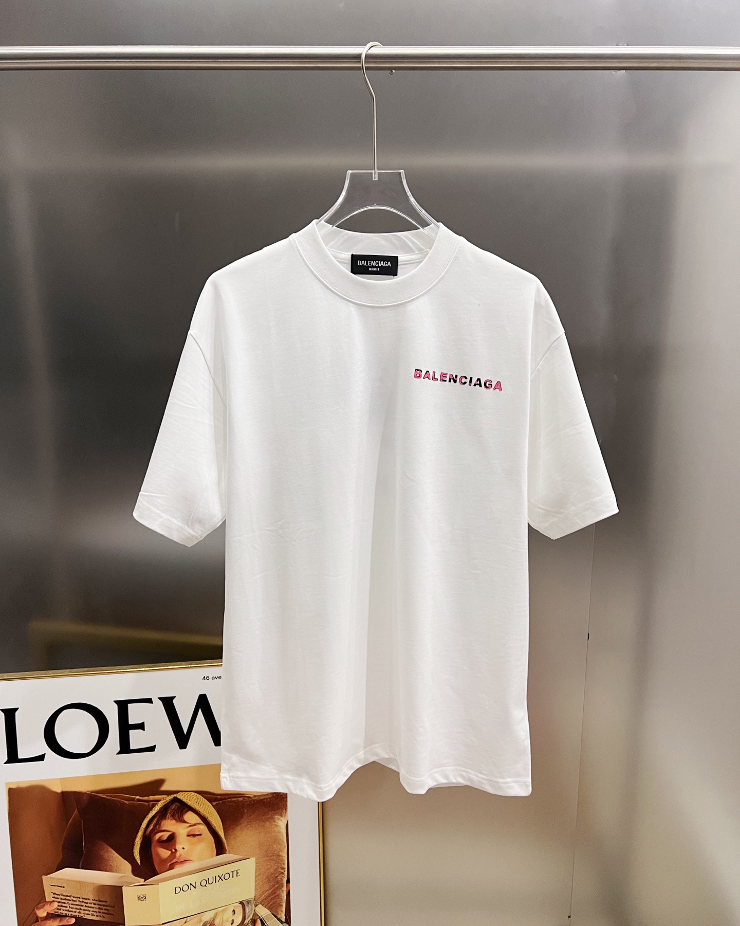 Balenciaga BAL 巴黎世家 2026春夏新款 圆领短袖t恤 字母发泡工艺+植绒印花 宽松版 S M L XL XXL 五个码 颜色：黑色 白色