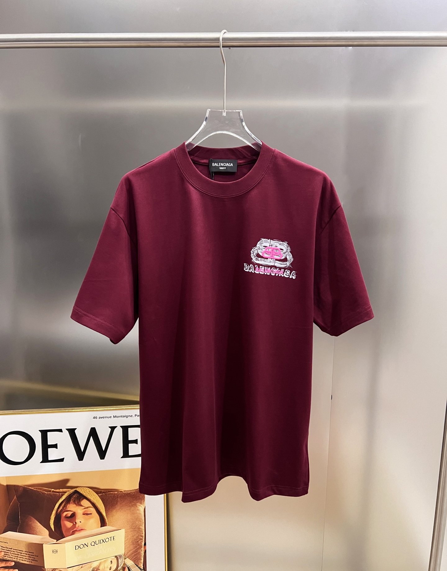 Balenciaga BAL 巴黎世家 2026春夏新款 短袖T恤 新款logo立体发泡工艺 宽松版 S M L XL XXL 五个码 颜色：黑色 白色 安哥拉红