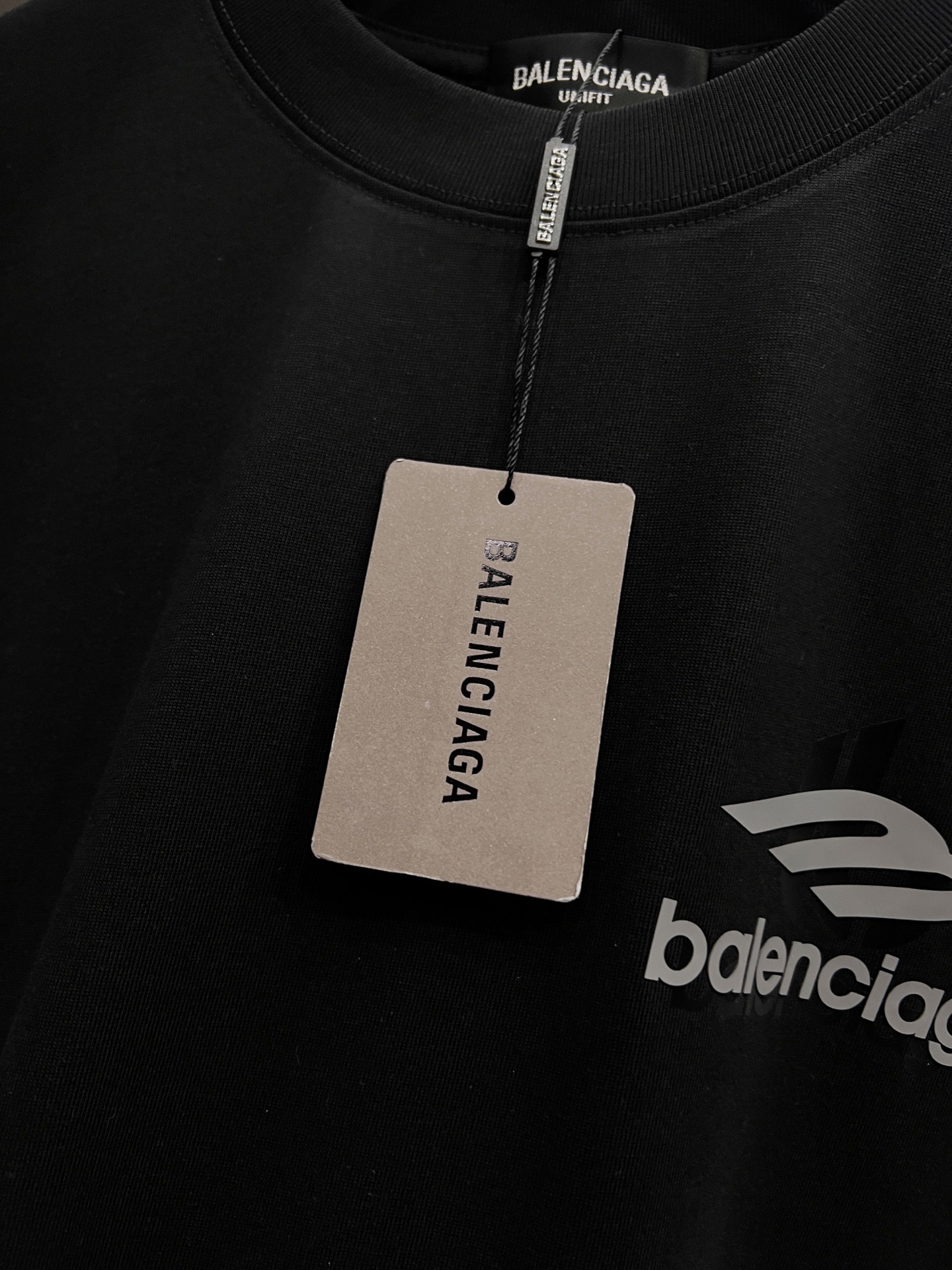 Balenciaga BAL 巴黎世家 2026春夏新款 短袖T恤 新款logo立体工艺 高端版本 透气舒适度高
