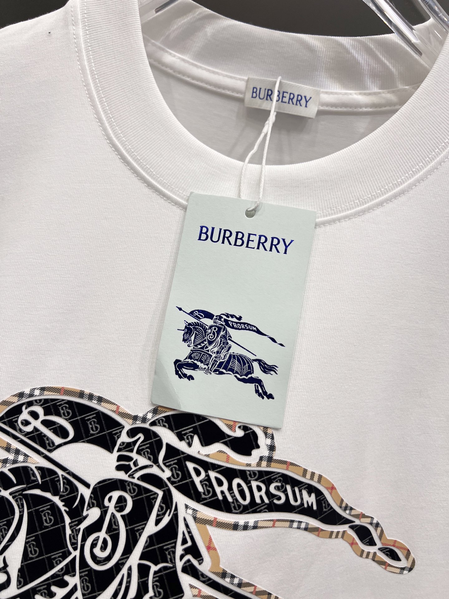 Burberry BURBERRY巴宝莉BBR 2026秋夏新款 短袖T恤 logo 发泡工艺