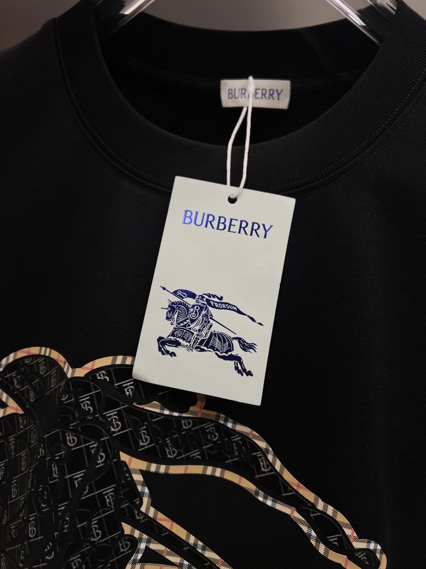 Burberry BURBERRY巴宝莉BBR 2026秋夏新款 短袖T恤 logo 发泡工艺