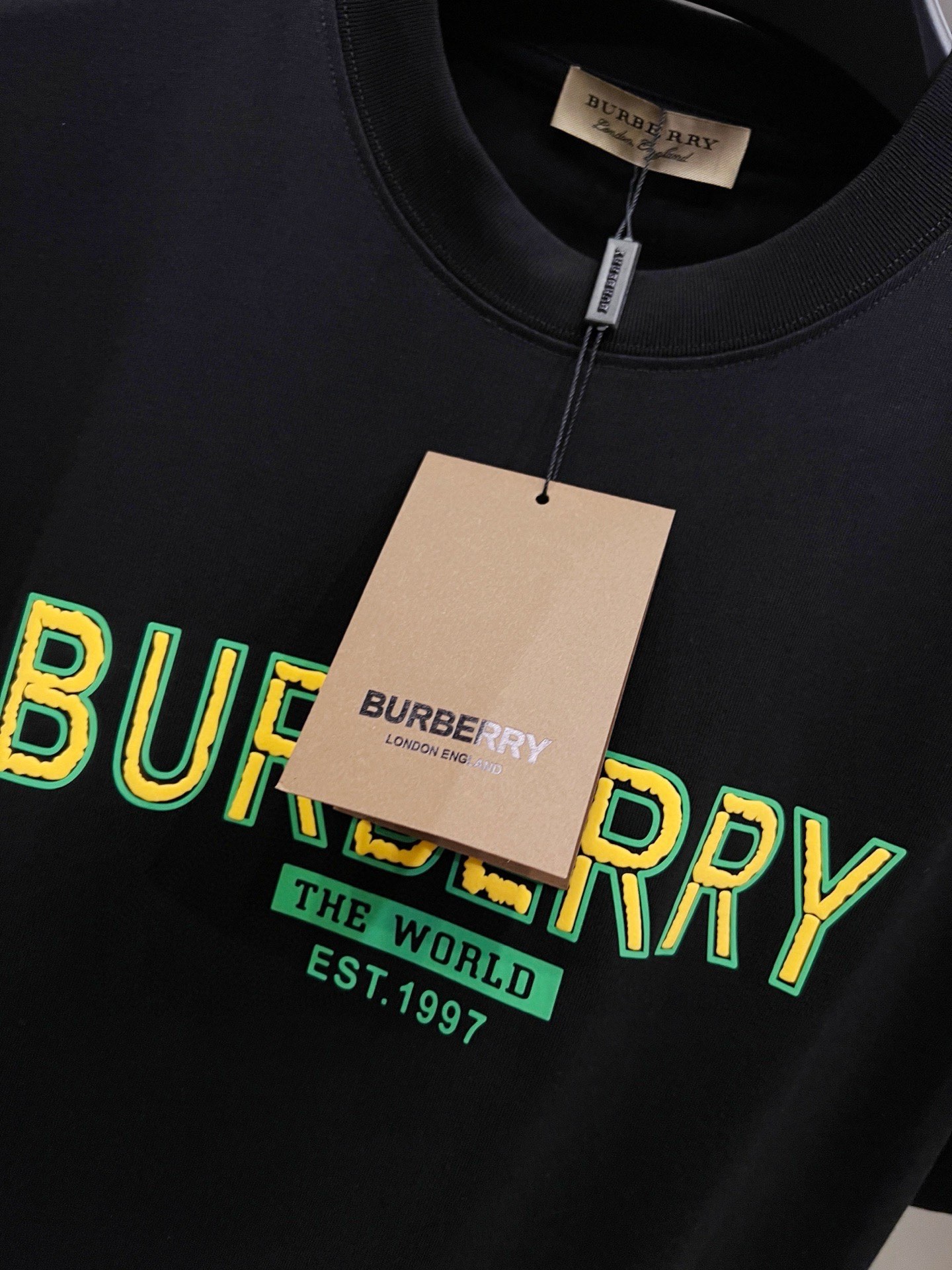 Burberry BURBERRY巴宝莉BBR 2026秋夏新款 短袖T恤 logo 发泡工艺