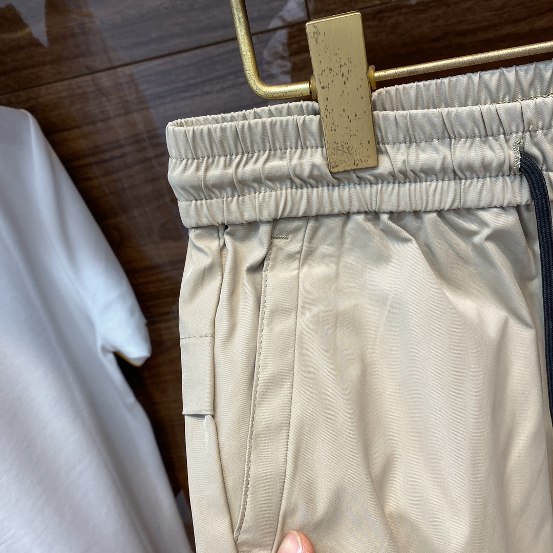 Men's Twill Cotton Drawstring Shorts with Zipper Pockets - Casual & Stylish 5 i1715239009 5527 7
