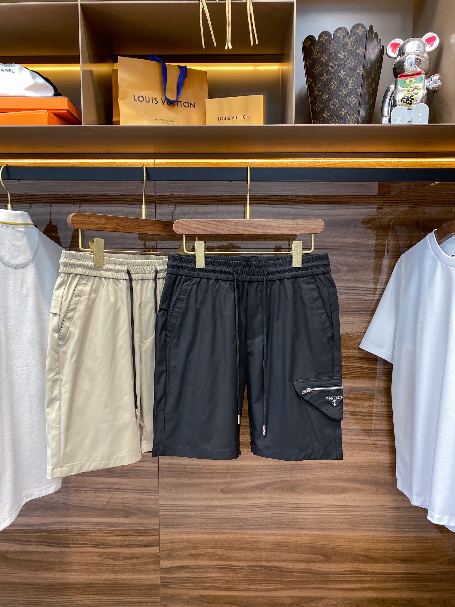 Men's Twill Cotton Drawstring Shorts with Zipper Pockets - Casual & Stylish 7 i1715239009 7246 0
