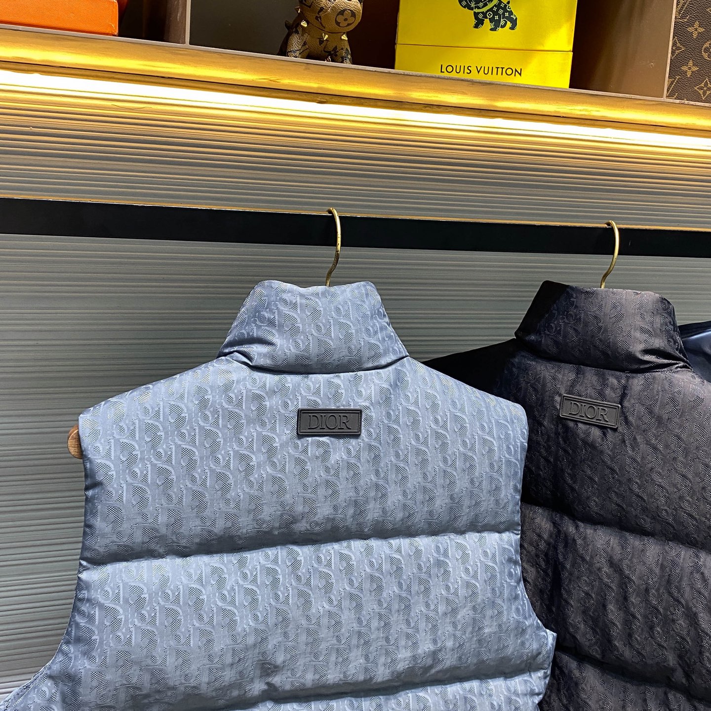 高版本（里布有logo）配专属防尘袋 DR DIoR 25FW新款羽绒马甲面料采用科技提花技术：在面料上
