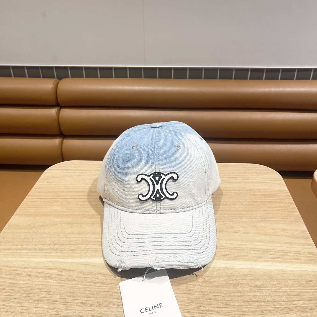 NO:190880,Ceiline Arc de Triomphe new retro ripped baseball hat personality sun hat soft top denim sun visor couple baseball cap women, hat, hats19860909Ceiline凯旋门新款复古破洞棒球帽子个性太阳帽软顶牛仔遮阳情侣鸭舌帽女,帽子,hats,hat