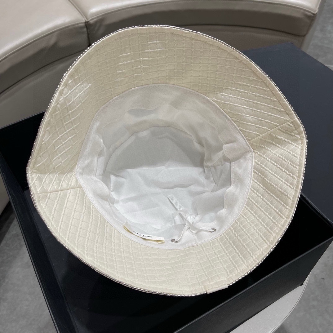CELINE Celine 2023 nueva colección de primavera sombrero de playa para protección solar, nuevo sombrero de lona tipo cu…