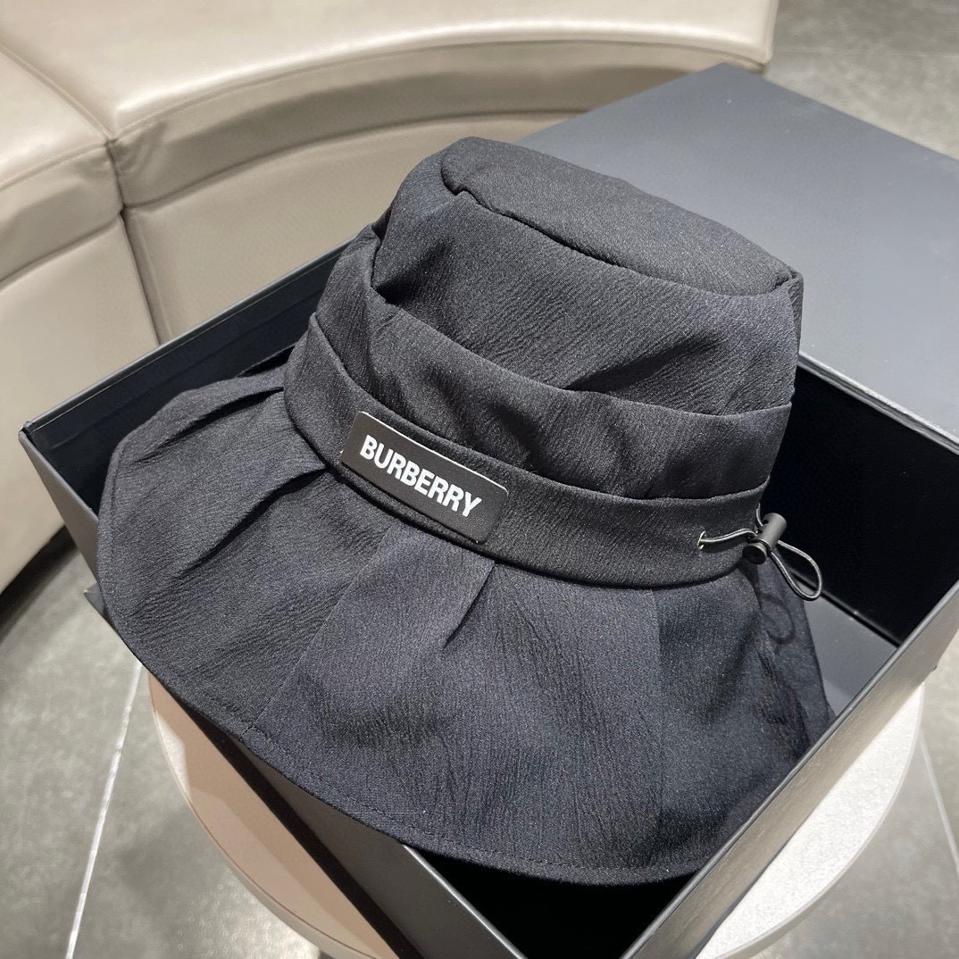 Burberry, nuevo estilo de primavera 2023, clásico de la web oficial, sombrero de pescador protector solar y anti-UV, es…