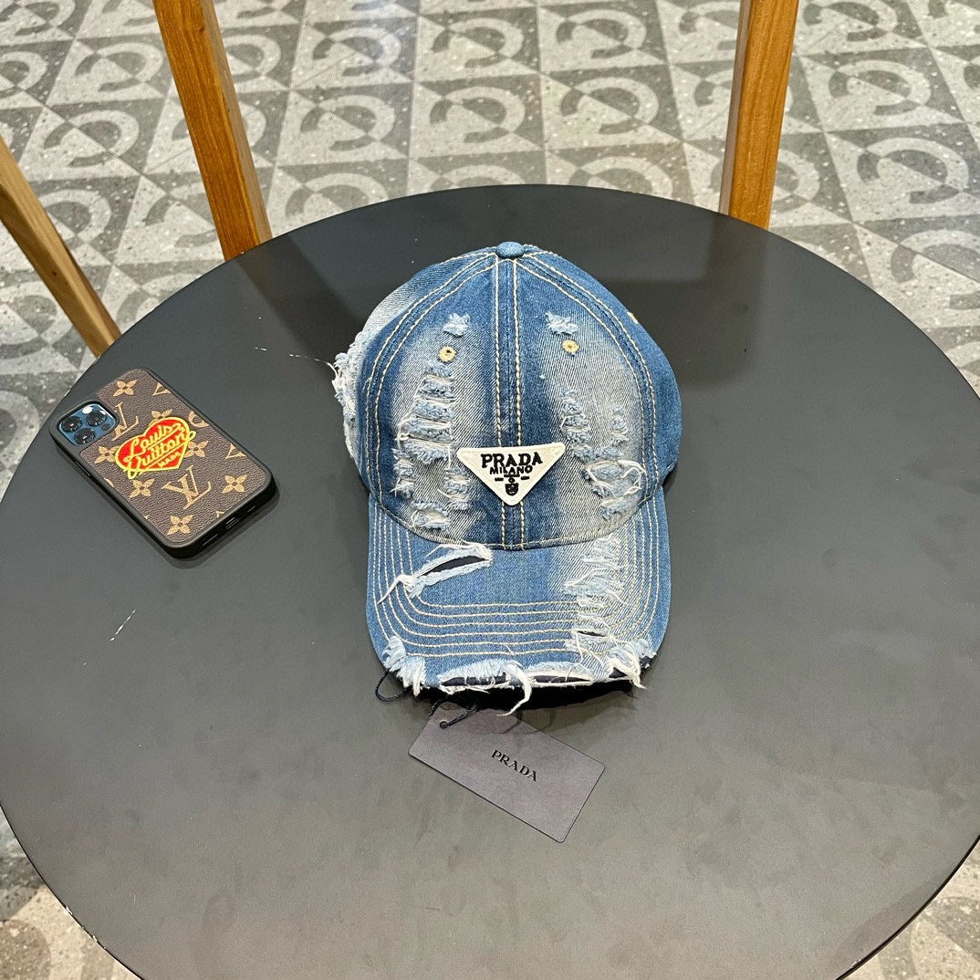 NO:193296,Pr@da Prada denim inverted triangle baseball cap Star wash cowboy color, same style on the show, soft and comfortable fabric, versatile casual style, close your eyes!  Hat Straw Hat Fisherman Hat Baseball Hat, Hats, Prada, espadrilles, hats19860909Pr@da 普拉达牛仔布倒三角棒球帽 星星洗水牛仔色,秀场同款,面料柔软舒适 百搭休闲款,闭眼入！帽子草帽渔夫帽棒球帽,帽子,prada,espadrilles,hats,hat