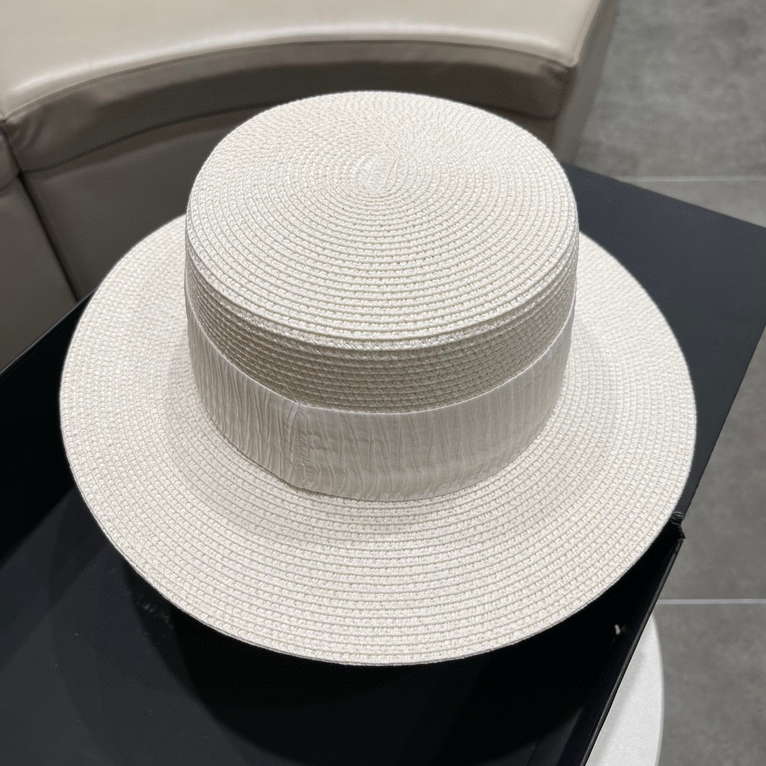 【CELINE】Nuevo sombrero de pescador de paja tejido de colores de marca 2024, imprescindible para vacaciones y ocio, eleg…