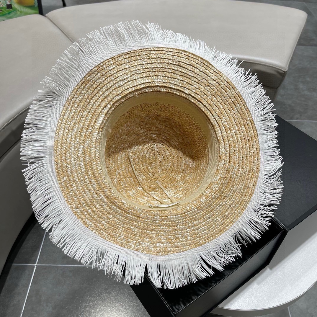 Sombrero de paja Celine 2024, sombrero pequeño de etiqueta, imprescindible para viajes, circunferencia de cabeza 57cm: …