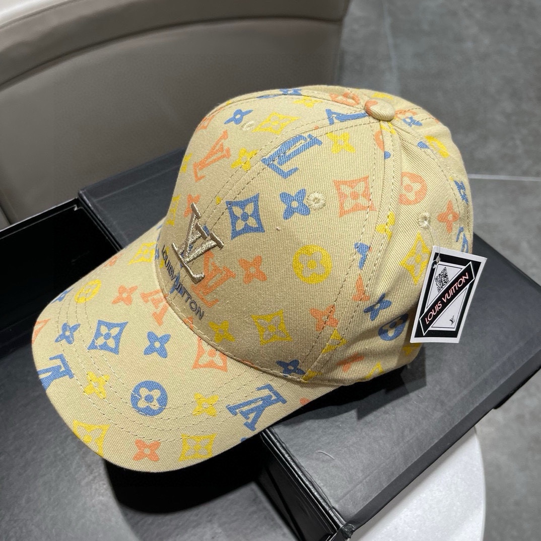 LV Louis Vuitton clásico original: gorra de béisbol réplica 1:1, versión original de boutique popular durante años, cal…