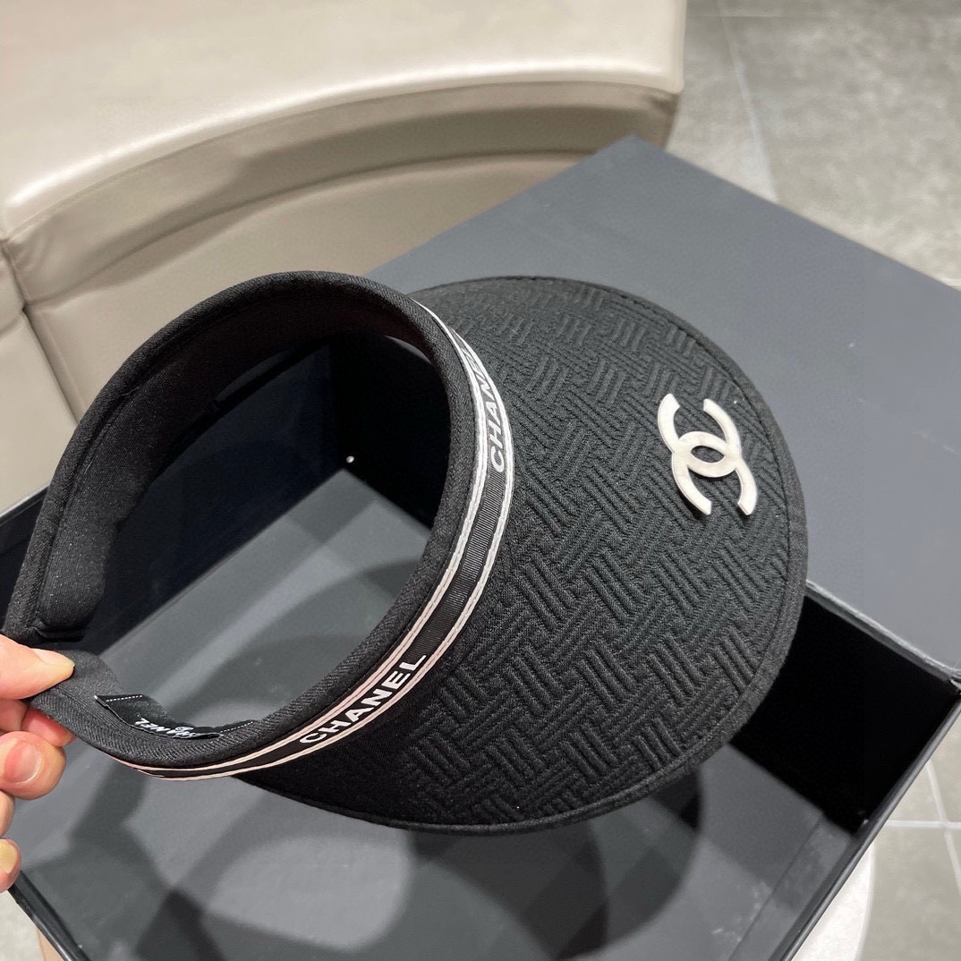 【Chanel】Sombrero de ala ancha para el sol nuevo 2024, fácil de combinar y muy práctico, sencillo y versátil, sombreros:…