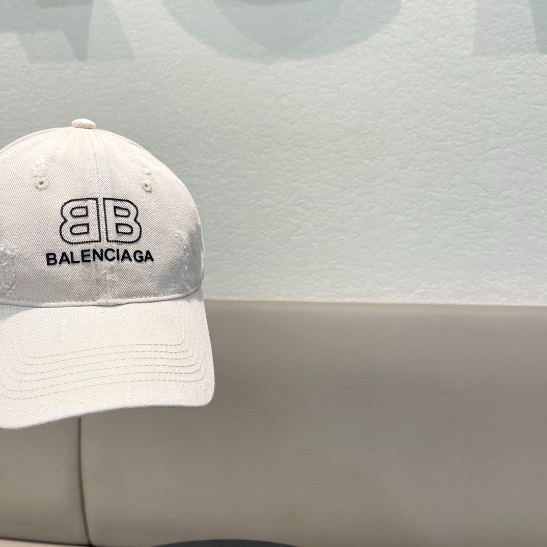 巴黎世家Balenciaga设计师小众品牌立体浮雕棒球帽定制立体logo男女同款