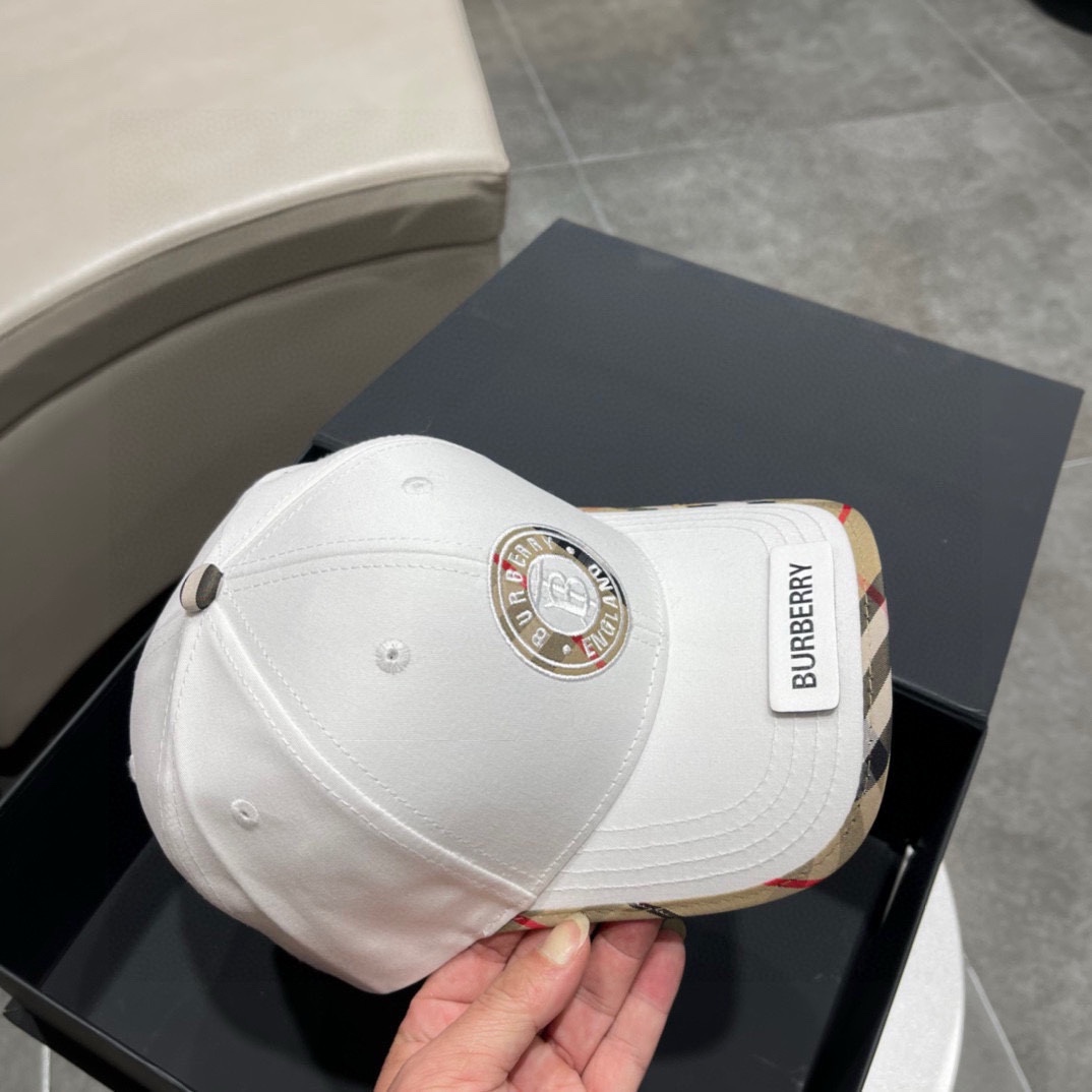 Burberry巴宝莉2024新款原单棒球帽专柜热卖款纯棉内里完美版型对格精准无误原厂品质独家实物拍摄男
