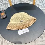Ventas en línea
 Chanel Sombreros Sombrero de paja Réplica de diseñador tiendas
 Tejido Mujeres Colección verano