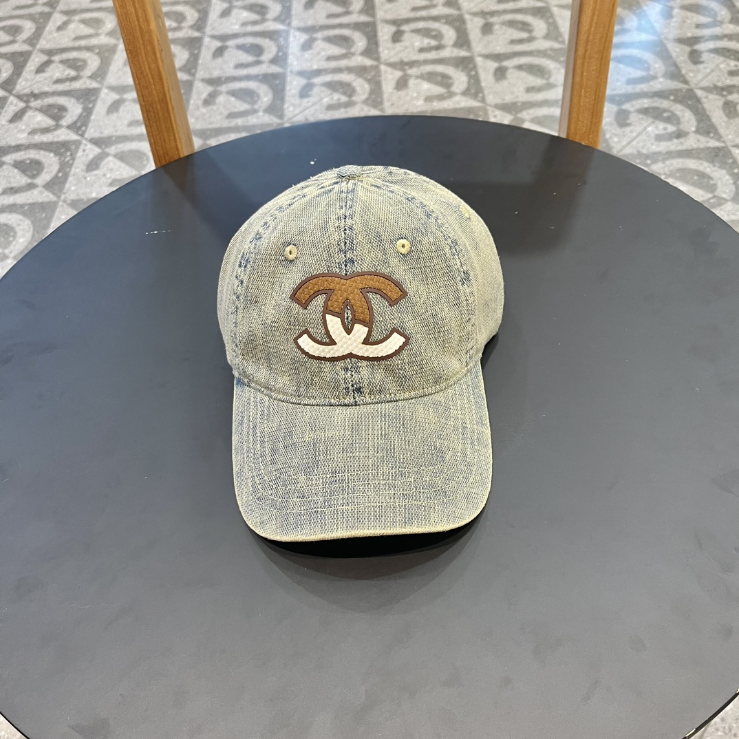 Chanel gorra de béisbol vaquera 2024 primavera/verano 🧢, imprescindible para salir, muy fácil de combinar, alta calida…