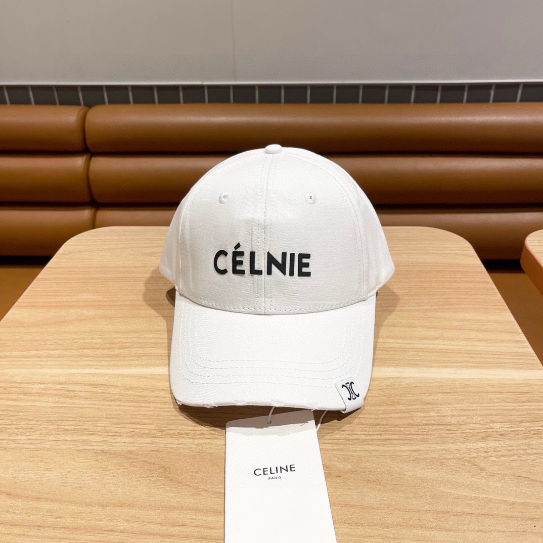【Celine Céline】Nueva gorra de béisbol de la colección de principios de 2024, estilo de moda unisex para hombres y mujer…