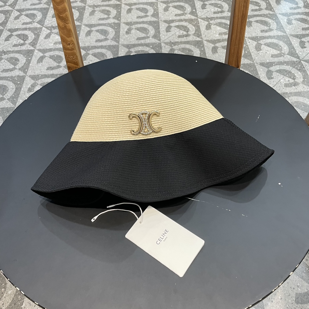 【CELINE】Nuevo sombrero de pescador estilo Chanel 2024, nuevo lanzamiento, versátil, simple y elegante, el sombrero más …