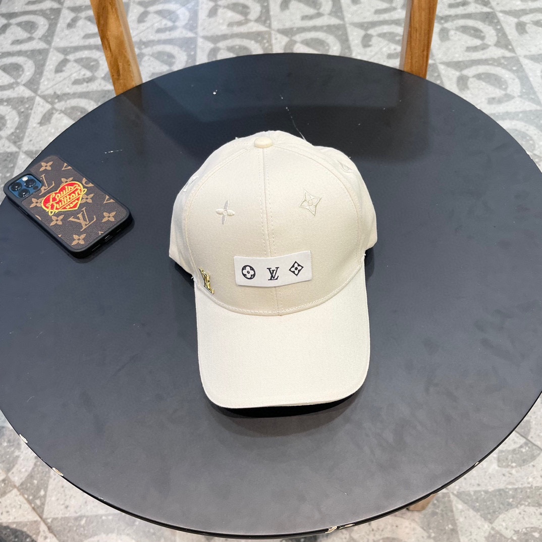 Gorra de béisbol nueva de LV Louis Vuitton, réplica 1:1 hecha a medida, interior de algodón puro, ligera y transpirable…
